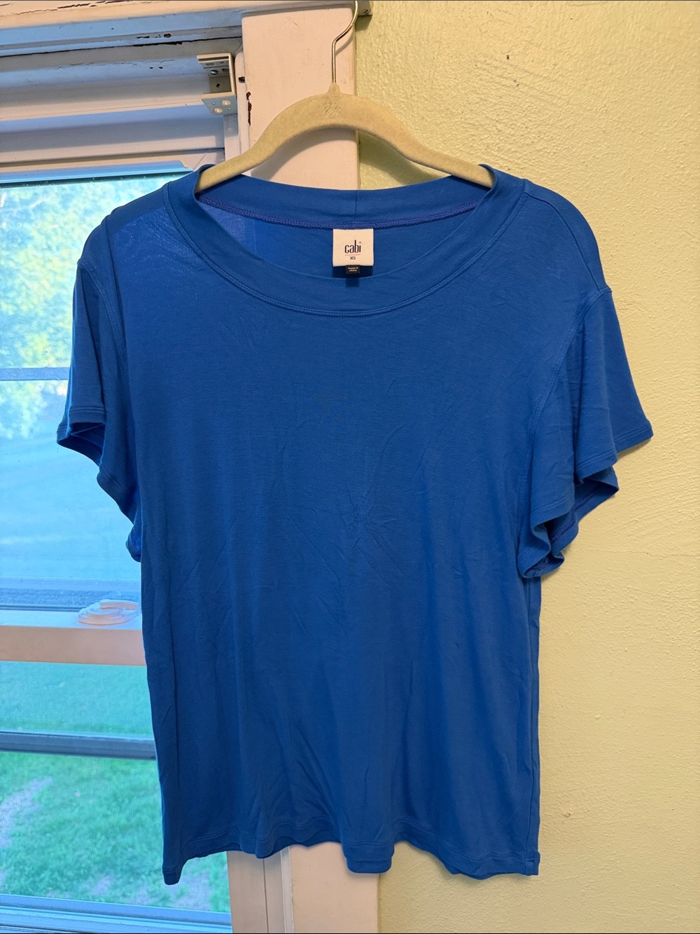 CAbi womans Short Sleeve Crew Tee - Blue